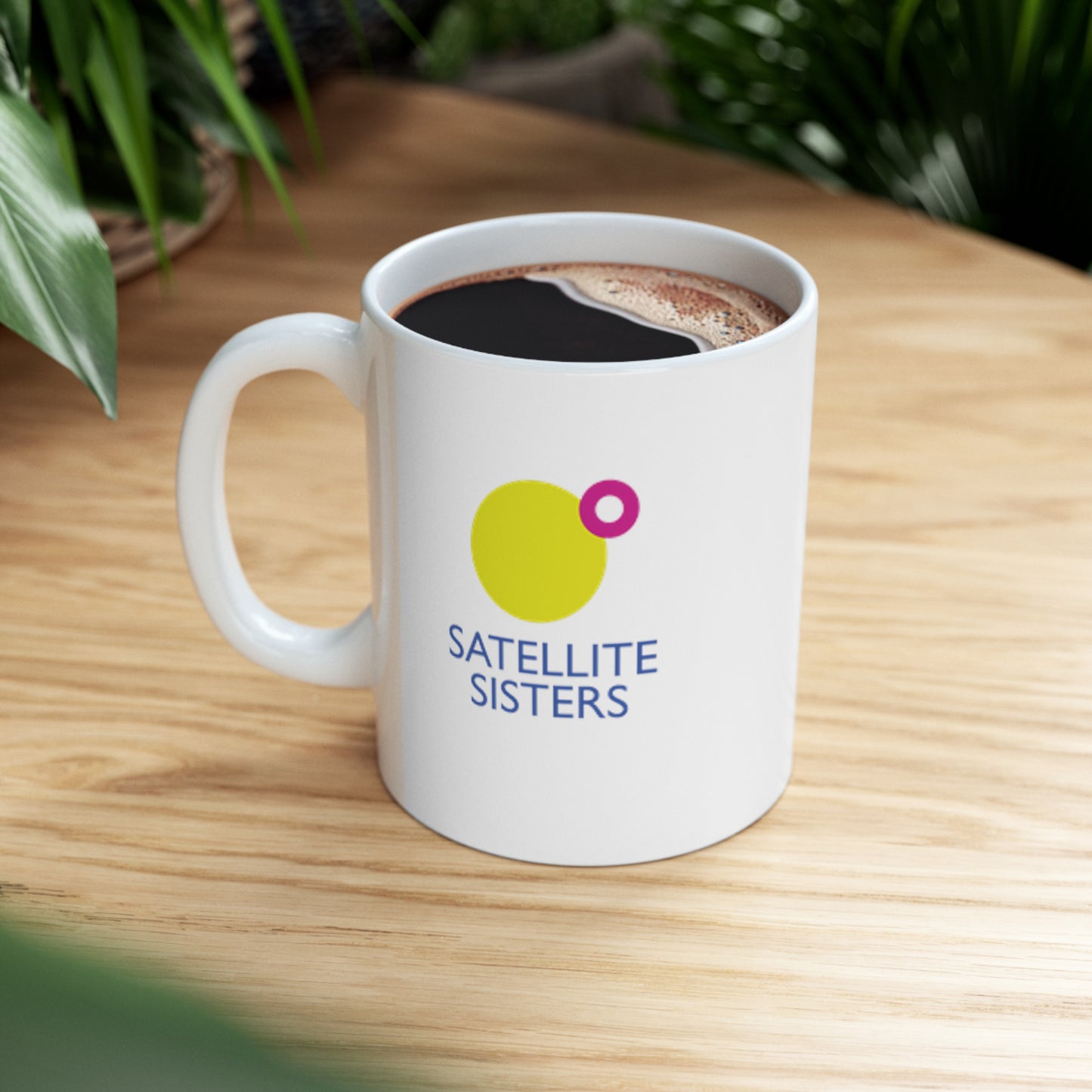 Satellite Sisters Logo Mug