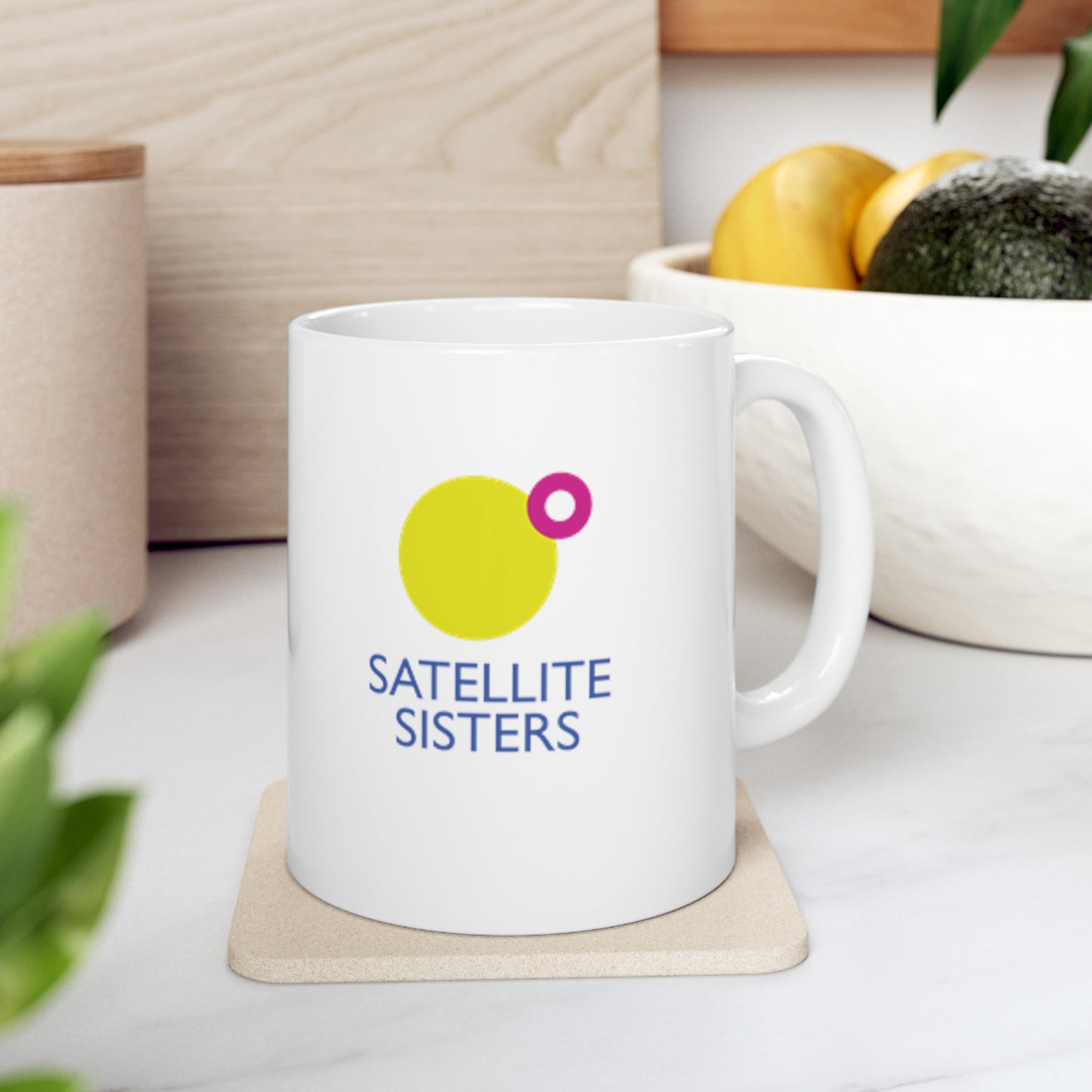 Satellite Sisters Logo Mug