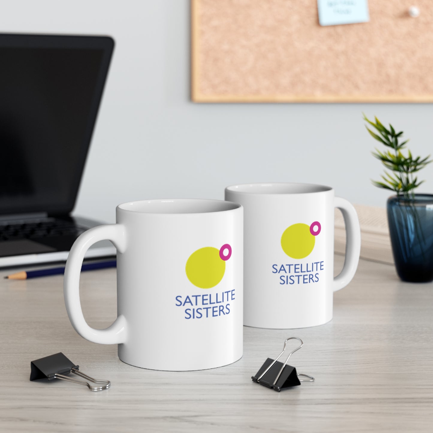 Satellite Sisters Logo Mug