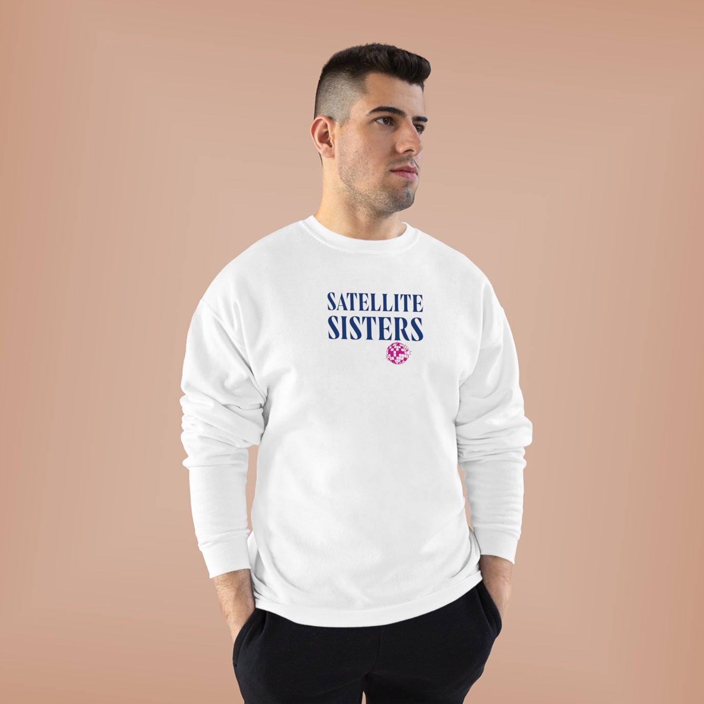 Satellite Sisters Logo Sweatshirt with Disco Ball