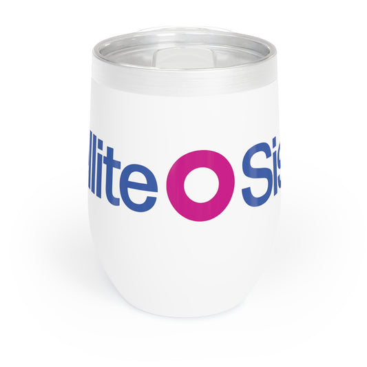 Satellite Sisters Logo Chill Wine Tumbler