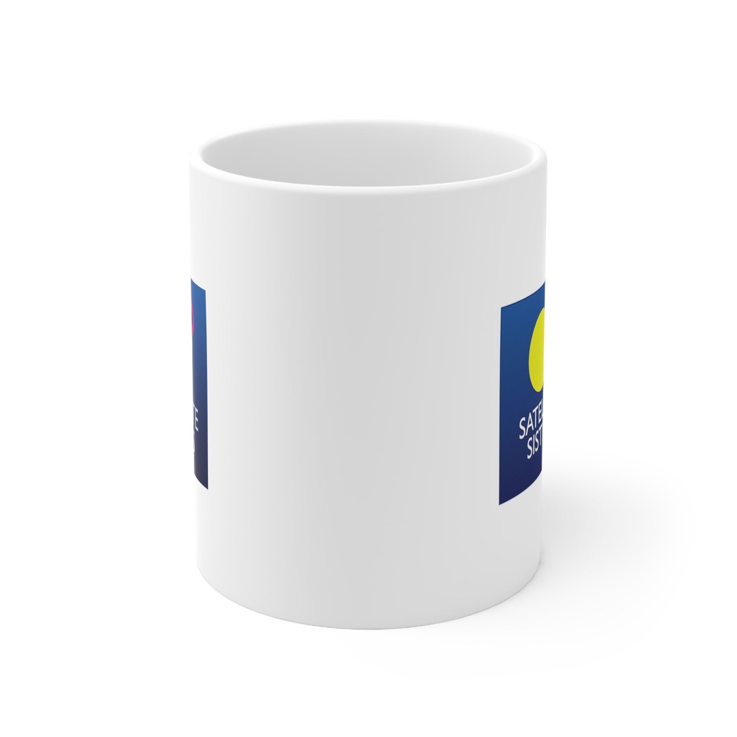 Satellite Sisters Blue Logo Mug Blue