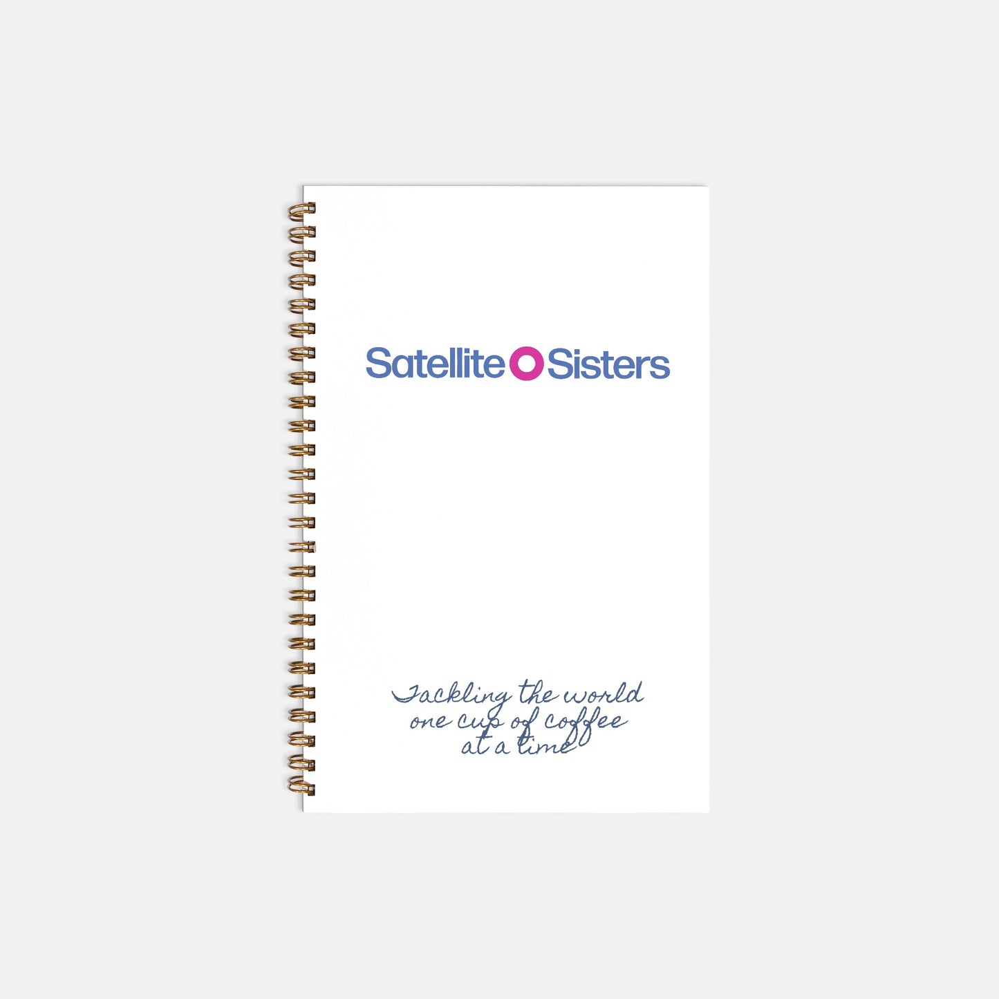 Satellite Sisters Logo Notebook Softcover Spiral Tackling The World