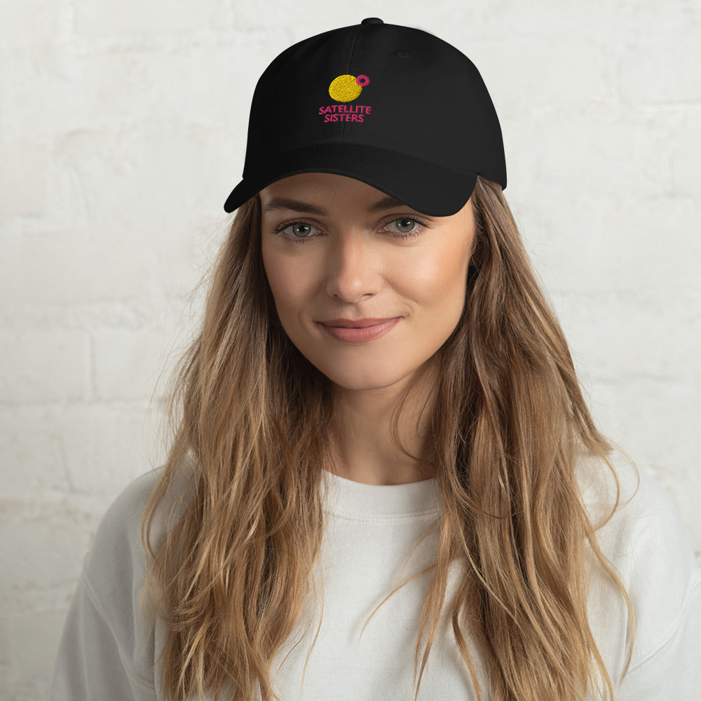 Embroidered Satellite Sisters Logo Baseball Cap