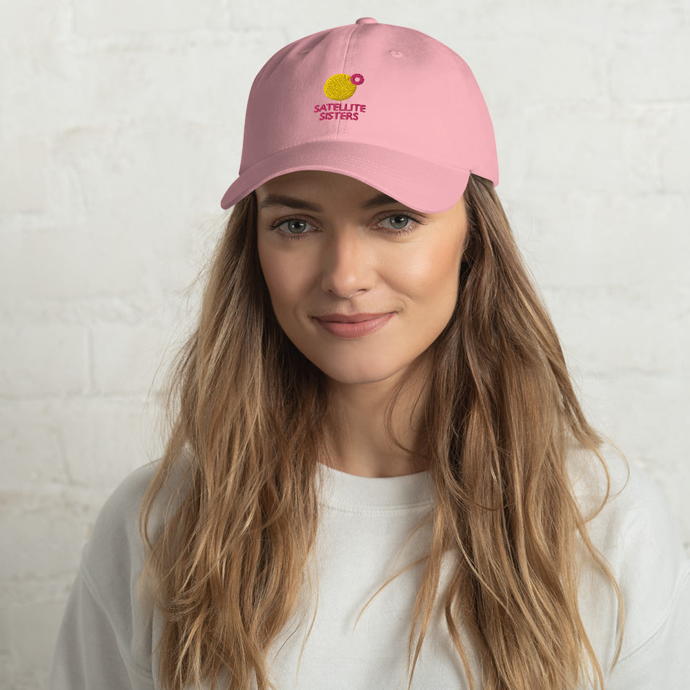 Embroidered Satellite Sisters Logo Baseball Cap