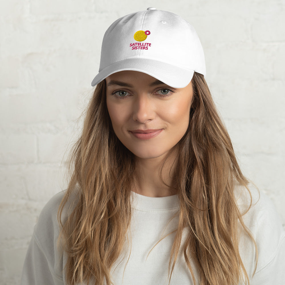 Embroidered Satellite Sisters Logo Baseball Cap