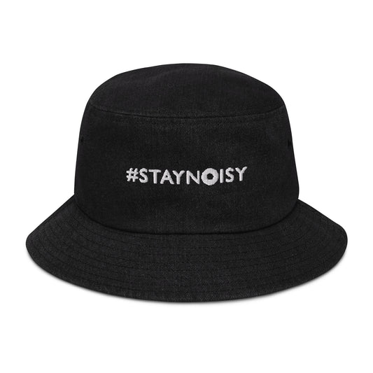 Stay Noisy Denim bucket hat