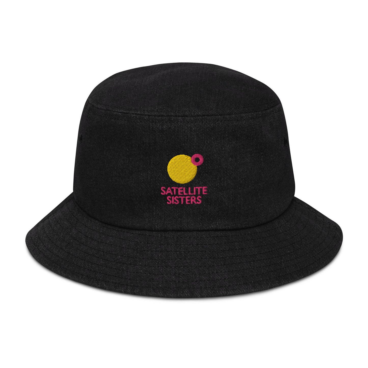 Satellite Sisters Logo Denim Bucket Hat