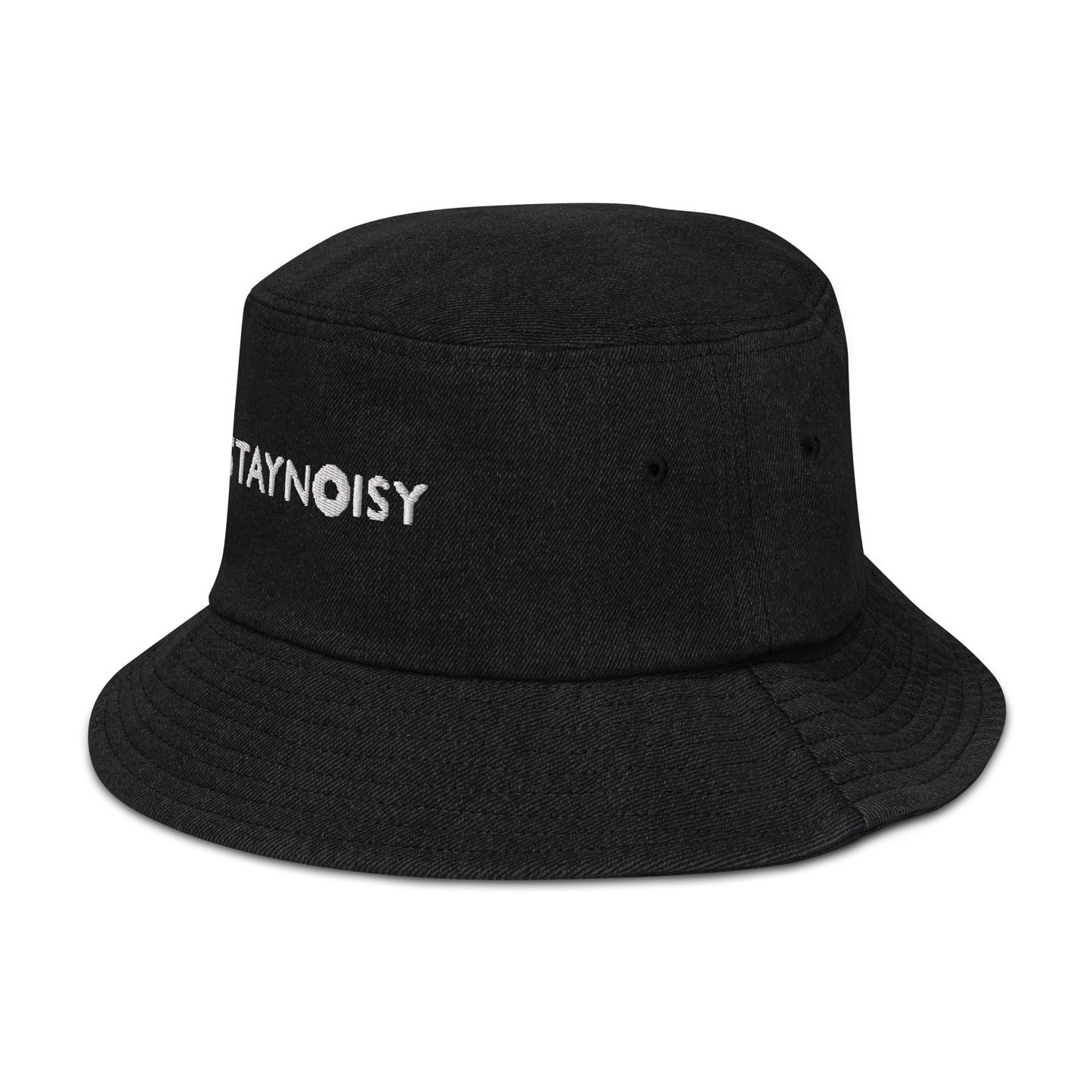 Stay Noisy Denim bucket hat