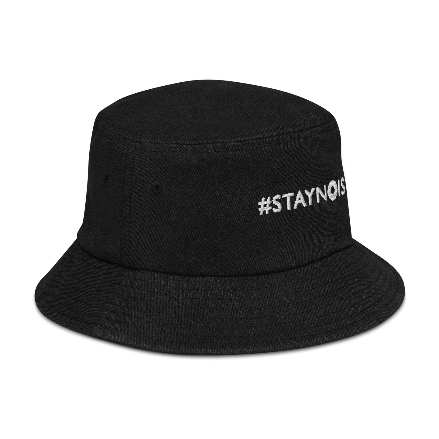 Stay Noisy Denim bucket hat