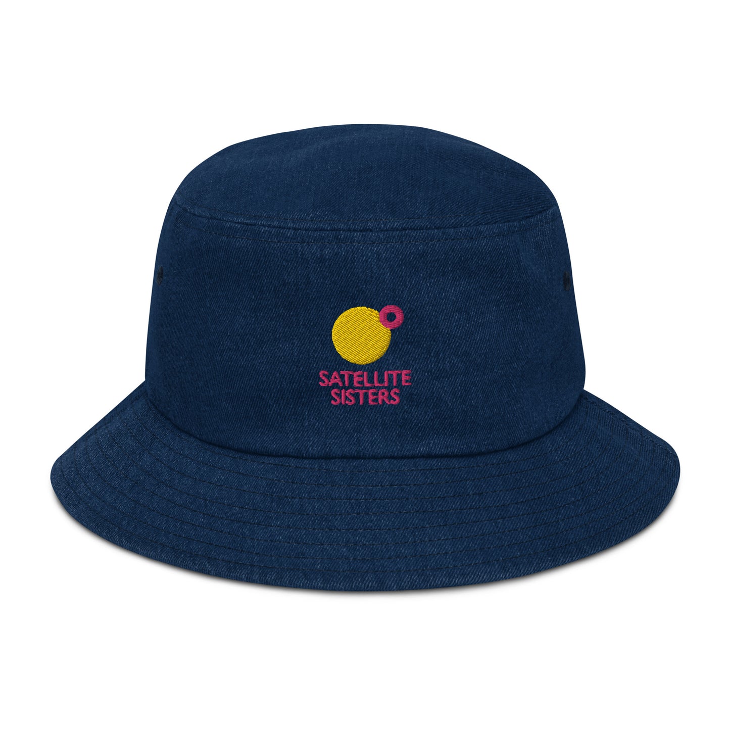 Satellite Sisters Logo Denim Bucket Hat