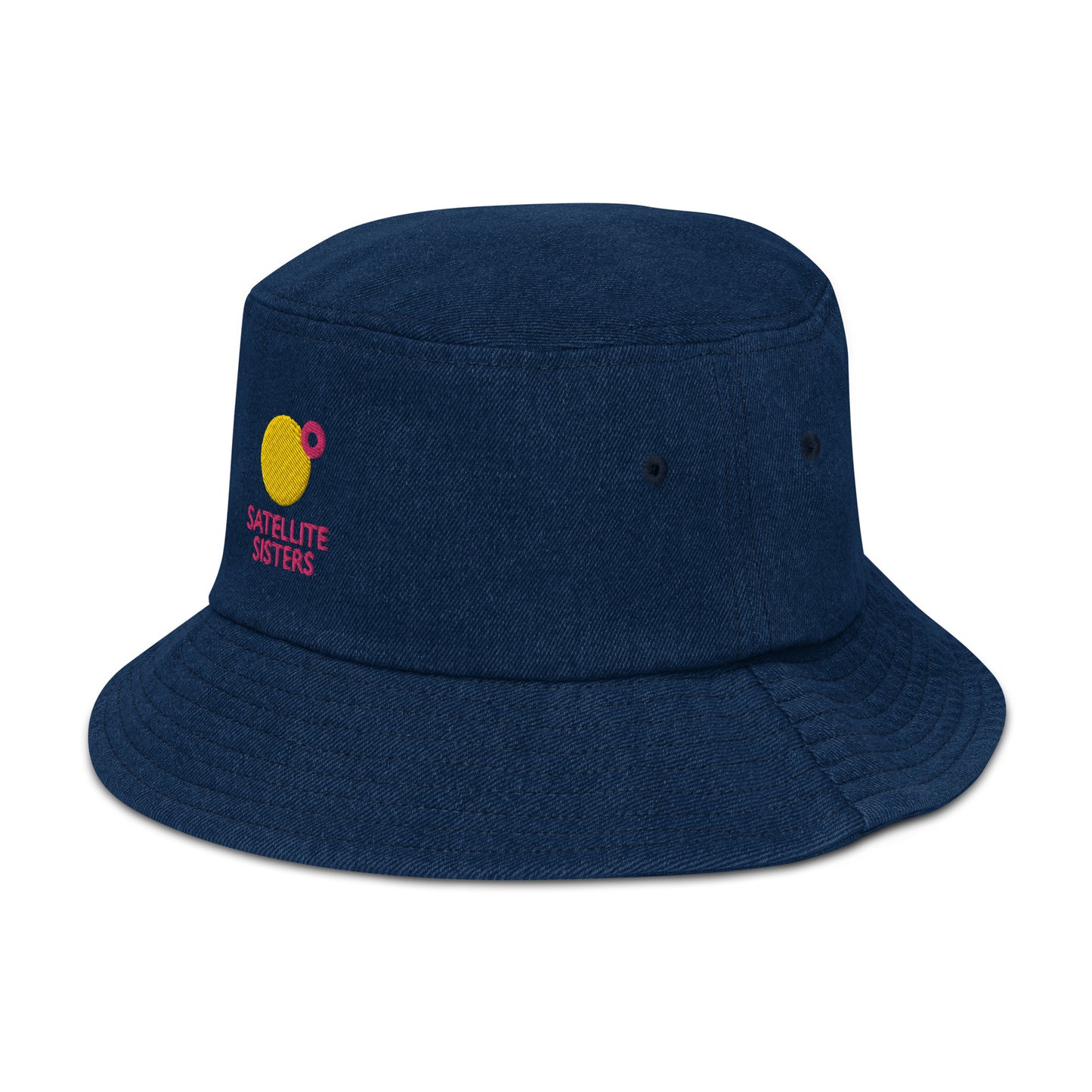 Satellite Sisters Logo Denim Bucket Hat