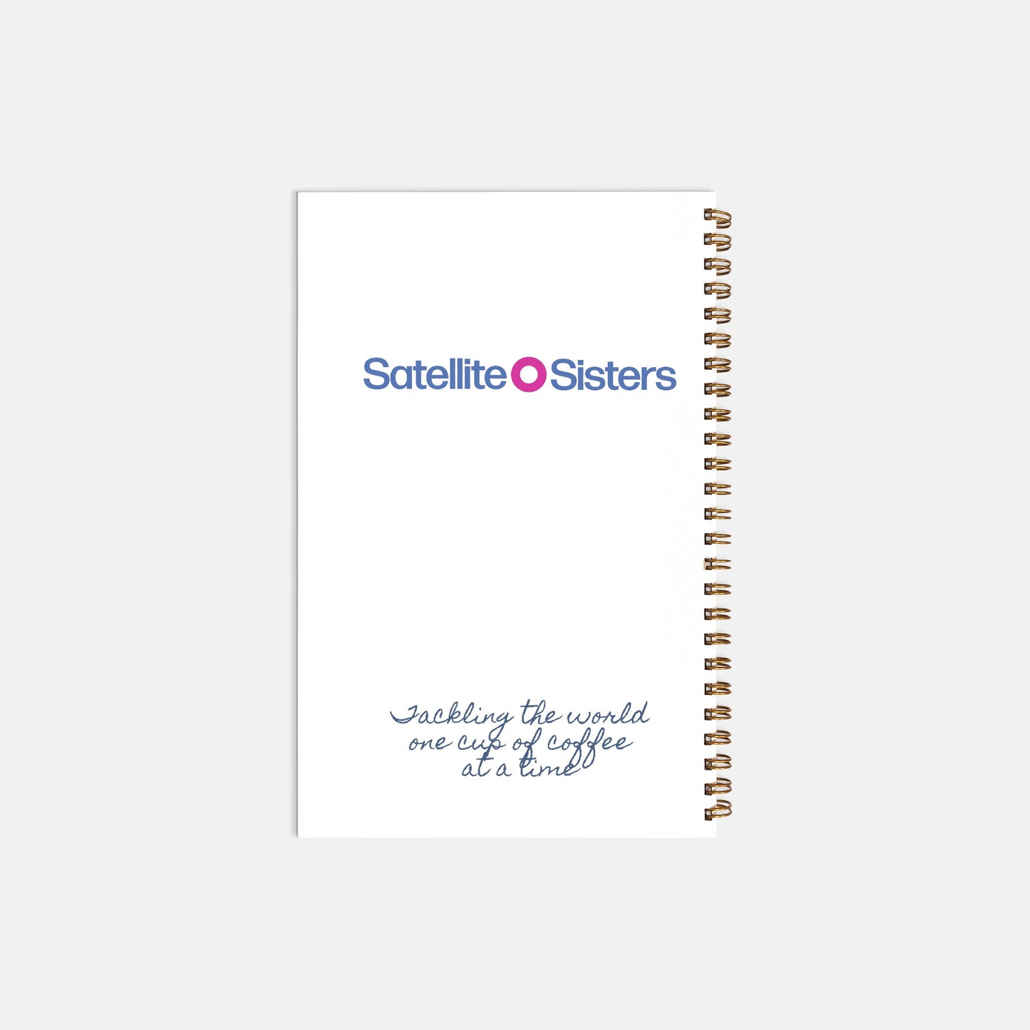 Satellite Sisters Logo Notebook Softcover Spiral Tackling The World