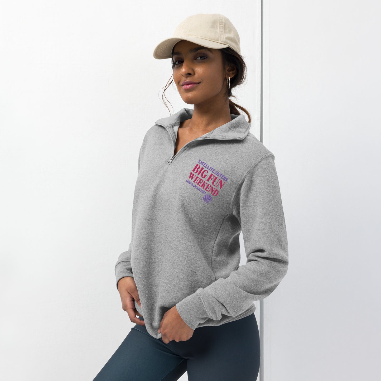 Embroidered Big Fun Weekend Event Logo on Fleece Pullover