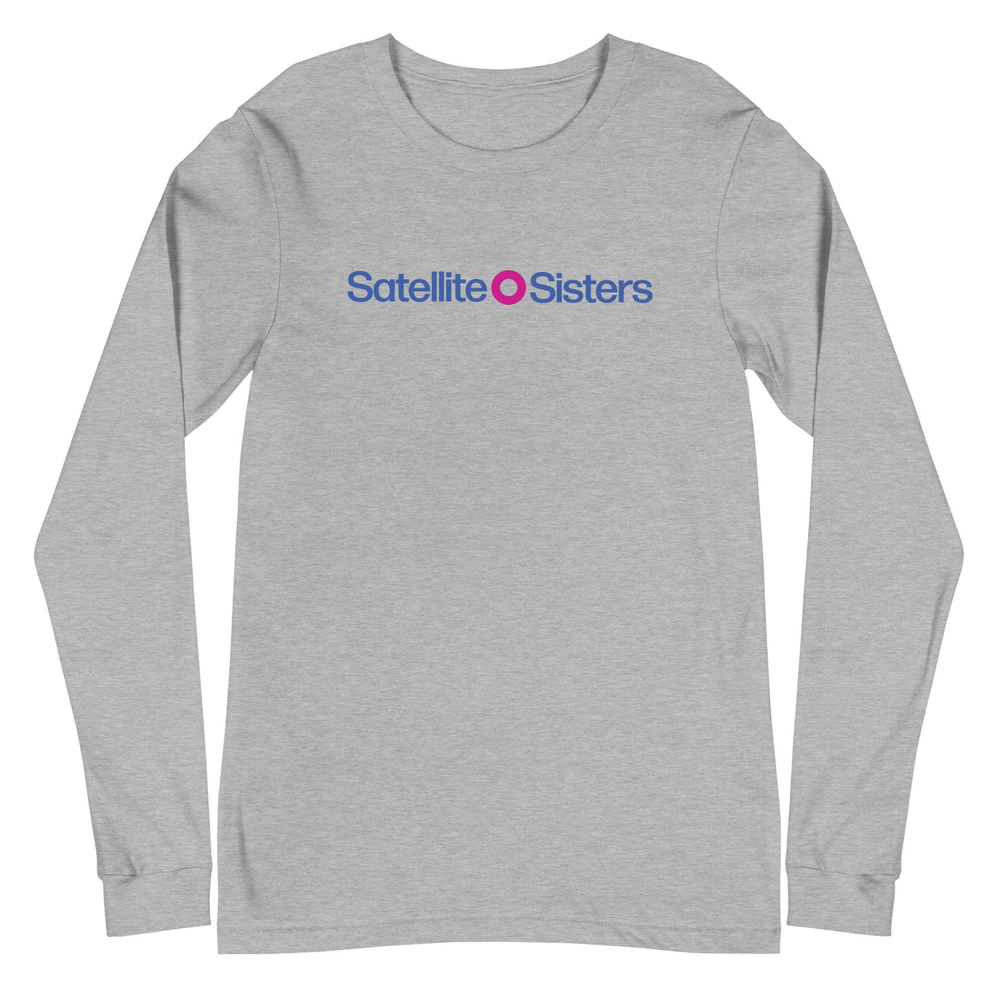 Unisex Long Sleeve Tee Satellite Sisters Logo + Big Fun Weekend Logo