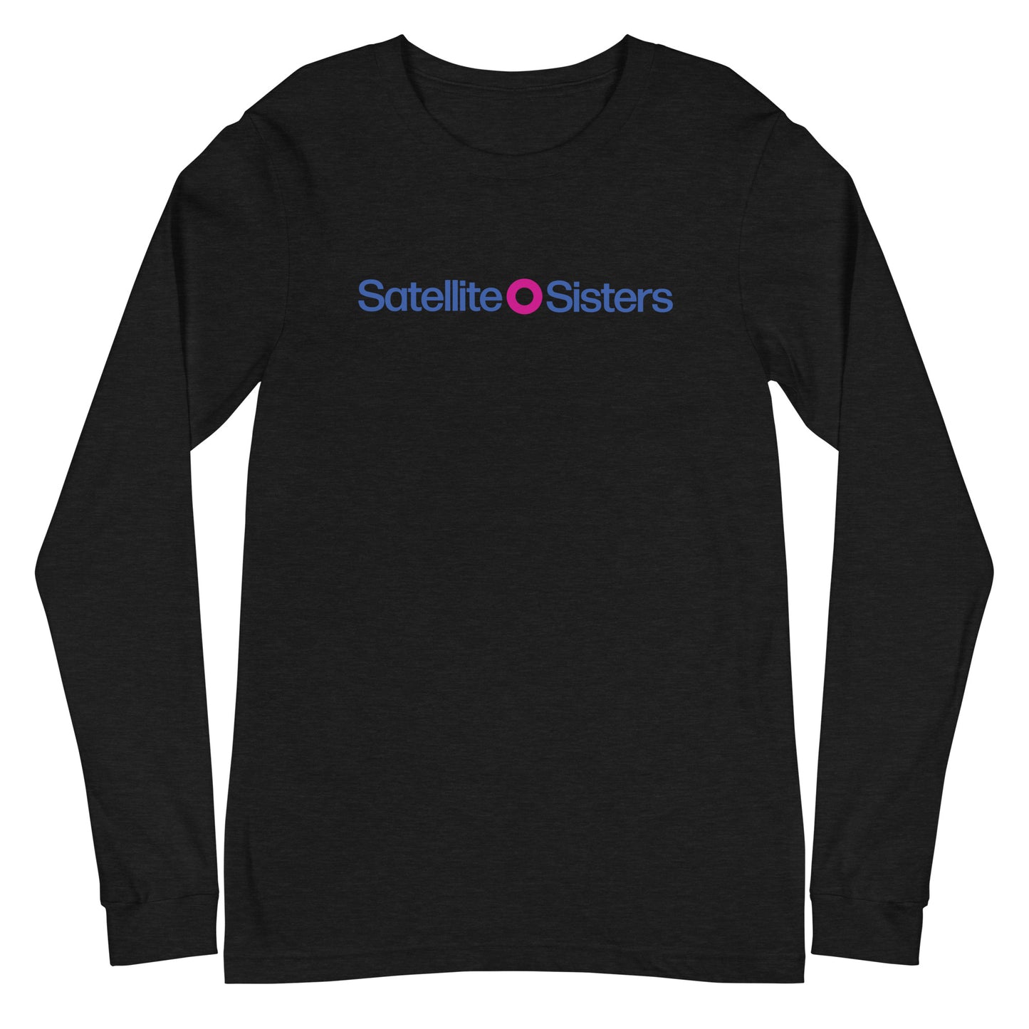 Unisex Long Sleeve Tee Satellite Sisters Logo + Big Fun Weekend Logo