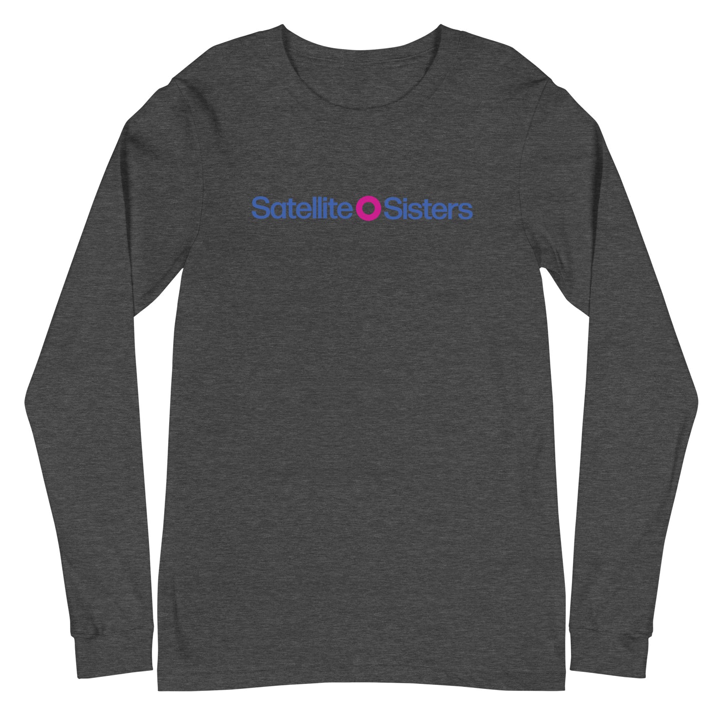 Unisex Long Sleeve Tee Satellite Sisters Logo + Big Fun Weekend Logo