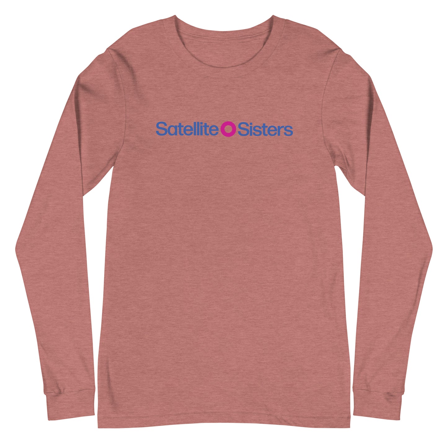 Unisex Long Sleeve Tee Satellite Sisters Logo + Big Fun Weekend Logo