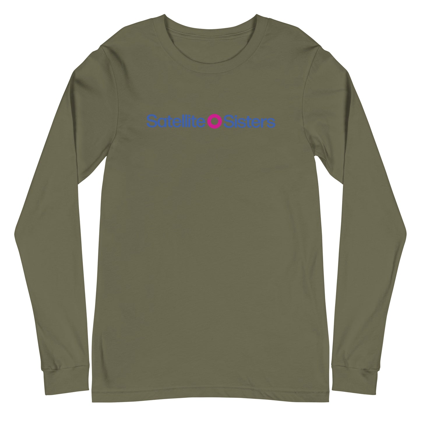 Unisex Long Sleeve Tee Satellite Sisters Logo + Big Fun Weekend Logo