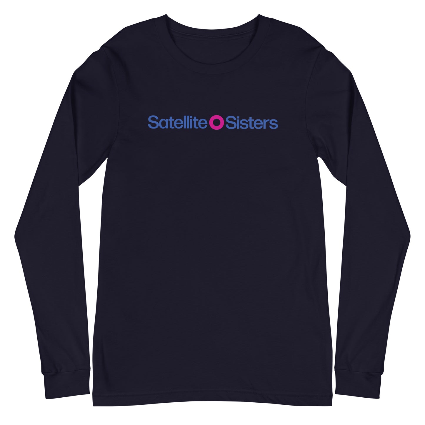 Unisex Long Sleeve Tee Satellite Sisters Logo + Big Fun Weekend Logo