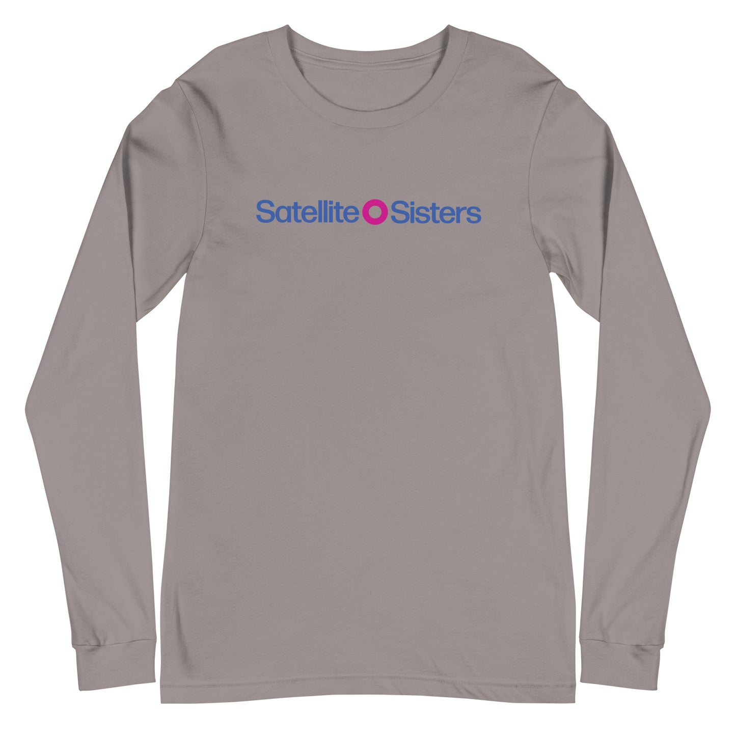 Unisex Long Sleeve Tee Satellite Sisters Logo + Big Fun Weekend Logo