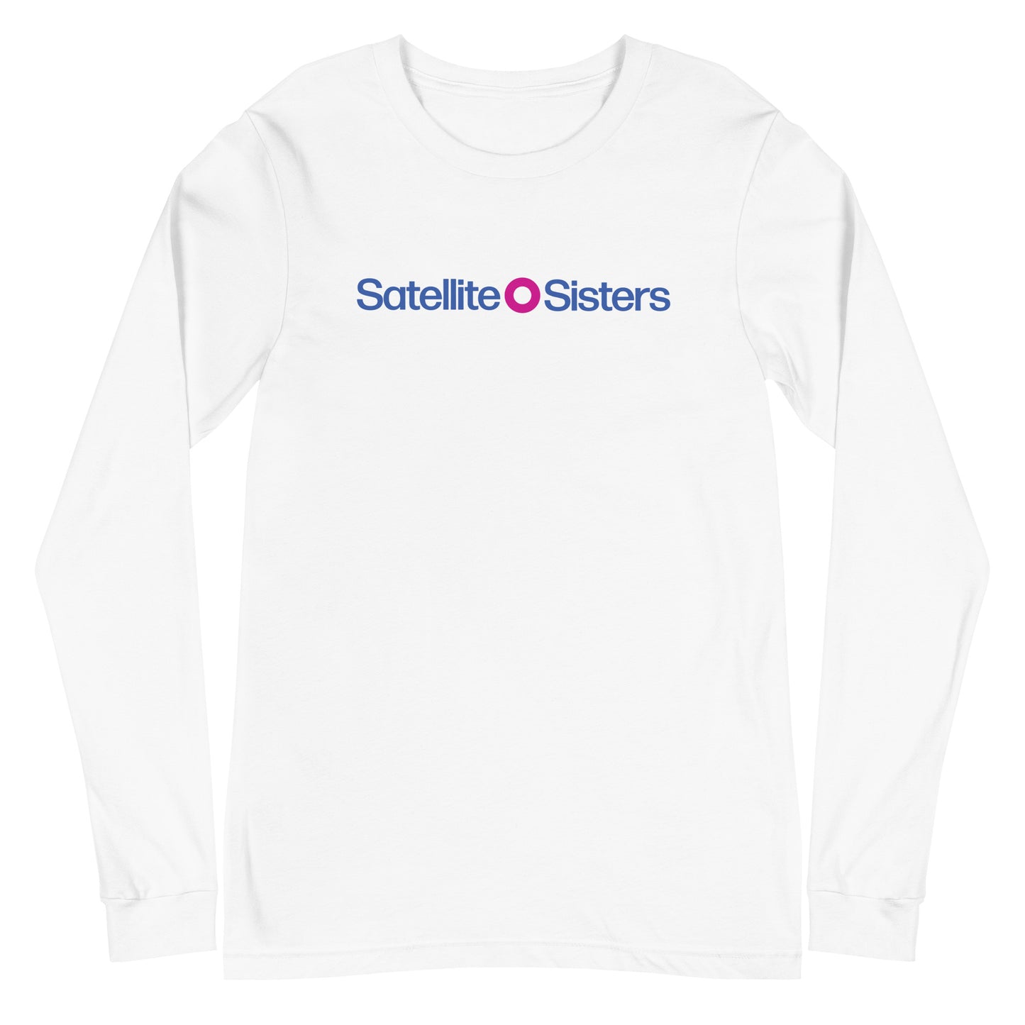 Unisex Long Sleeve Tee Satellite Sisters Logo + Big Fun Weekend Logo