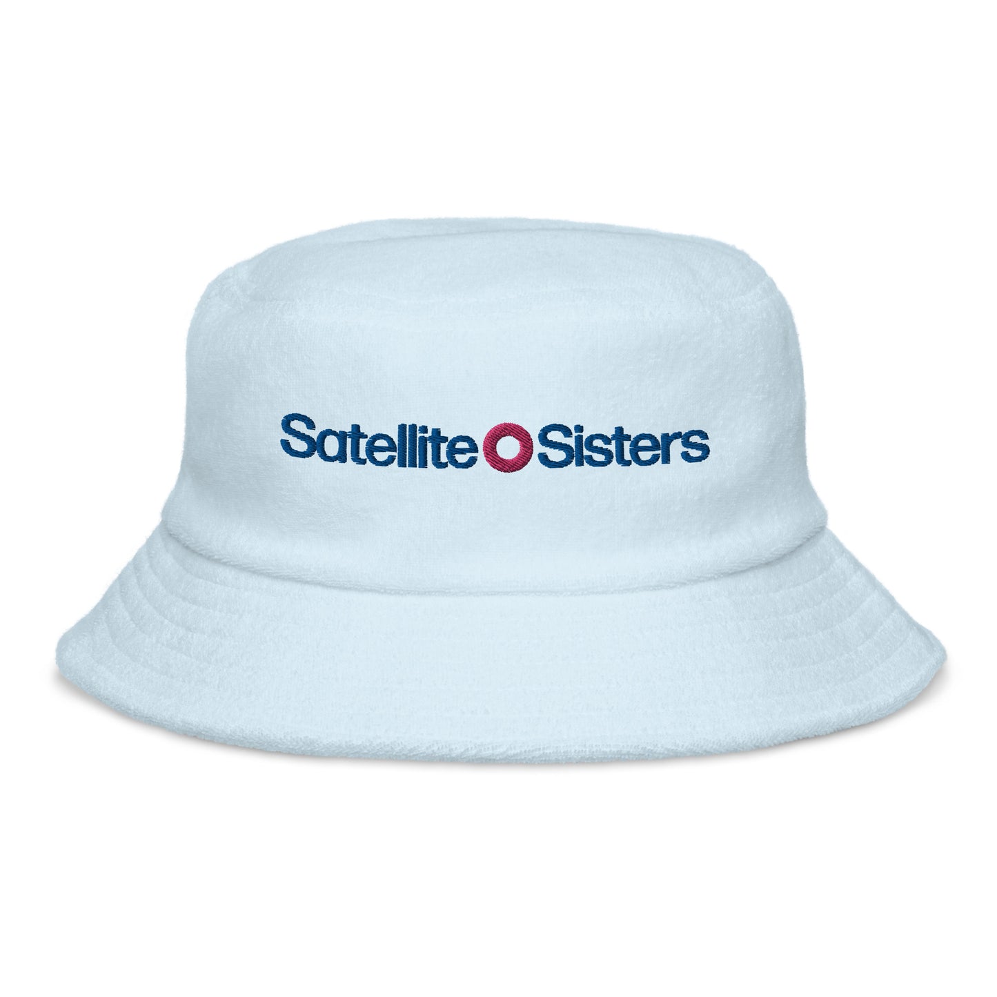 Unstructured Terry Cloth Satellite Sisters logo bucket hat