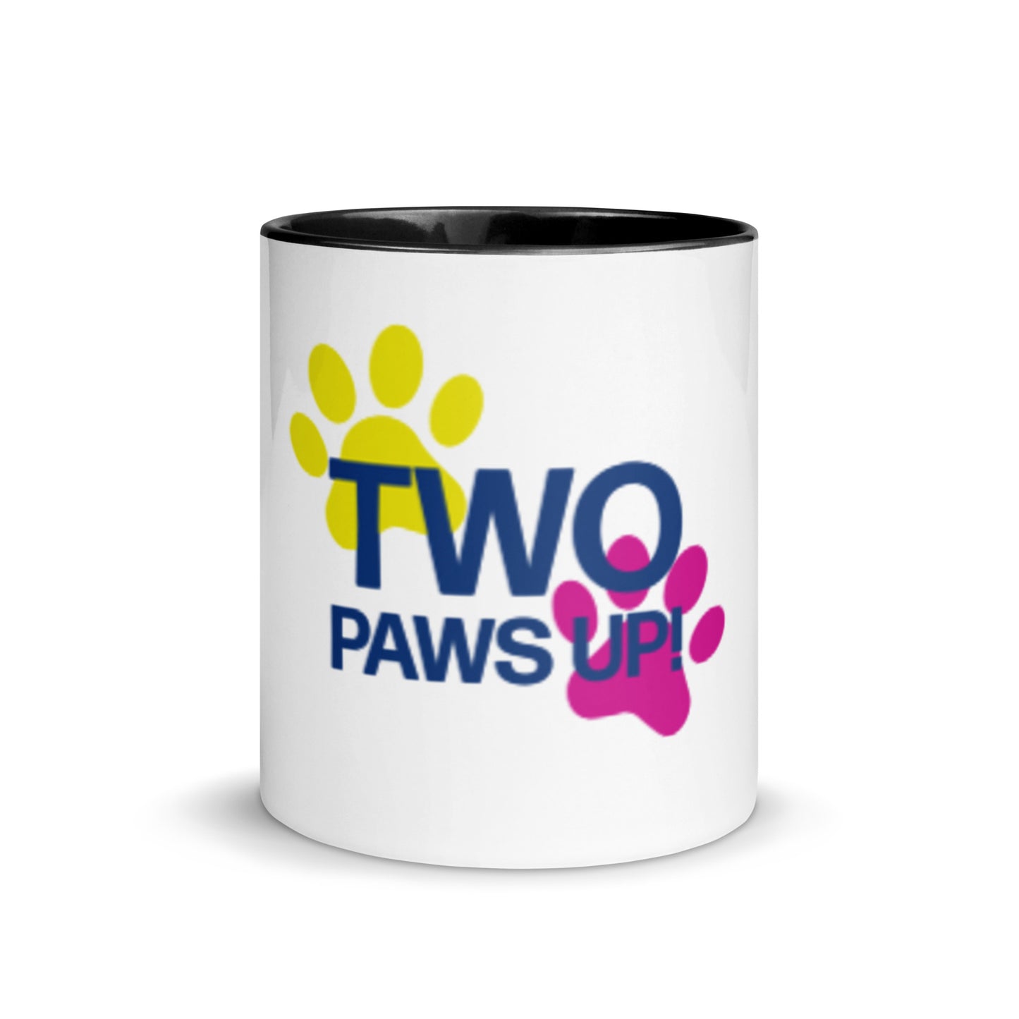 Two Paws Up Mug with Color Inside