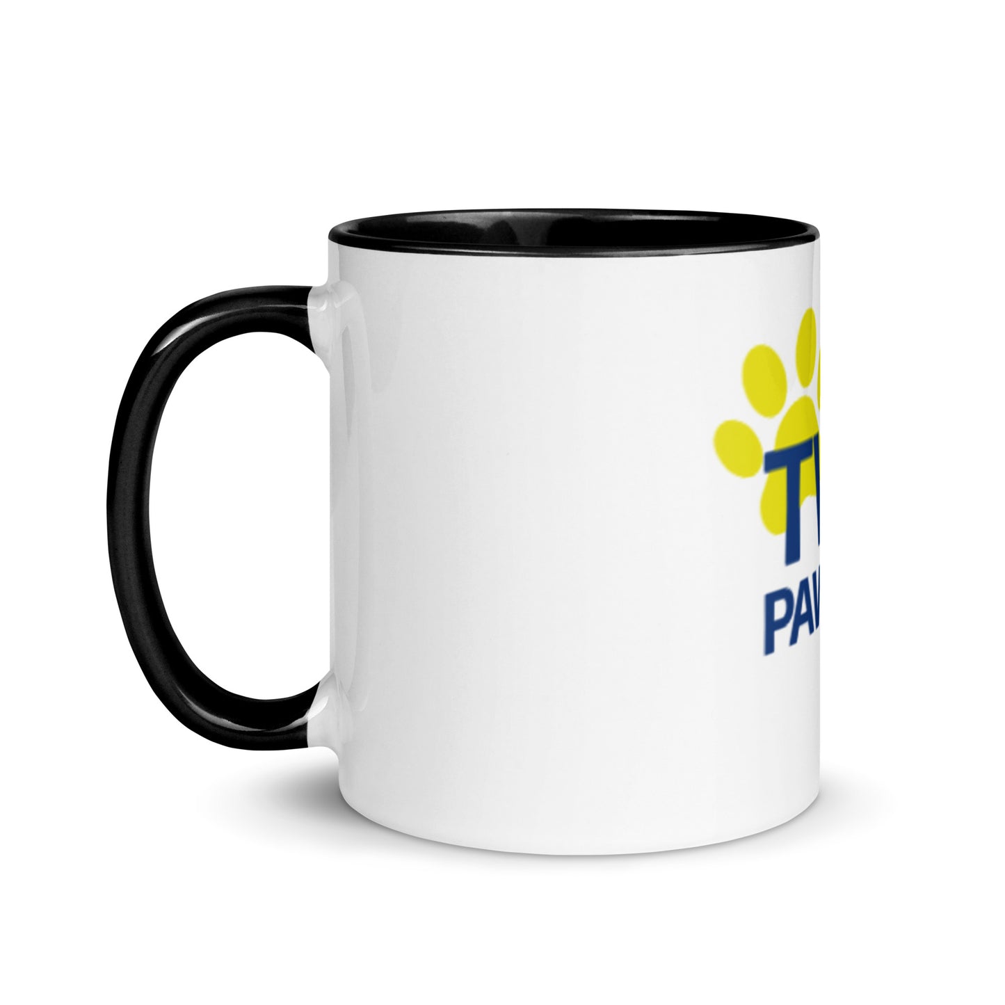 Two Paws Up Mug with Color Inside