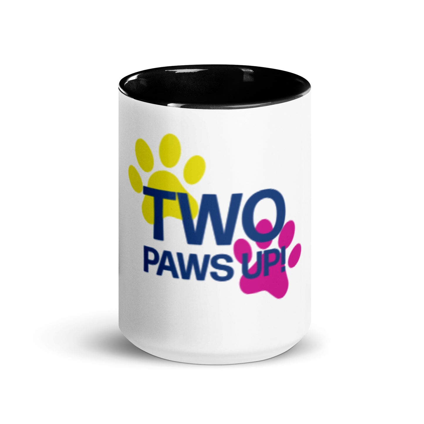 Two Paws Up Mug with Color Inside