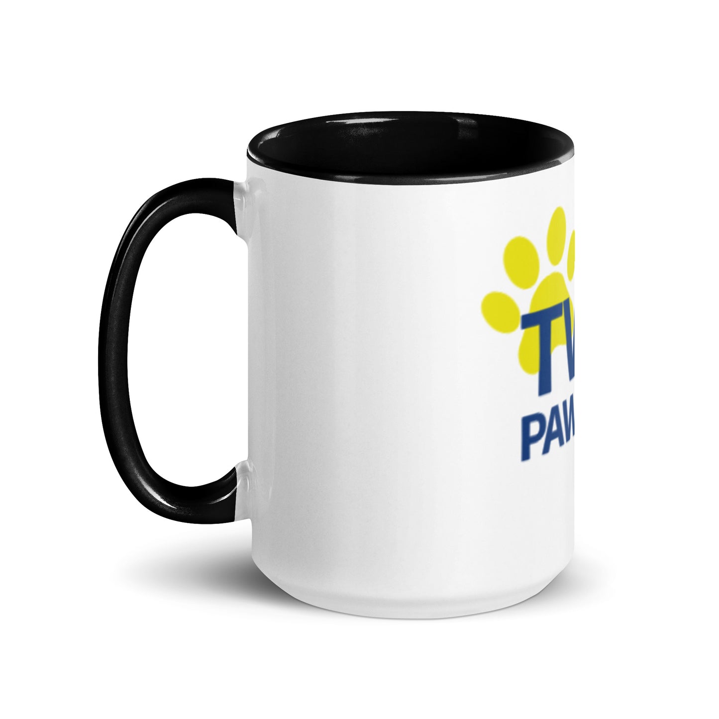 Two Paws Up Mug with Color Inside