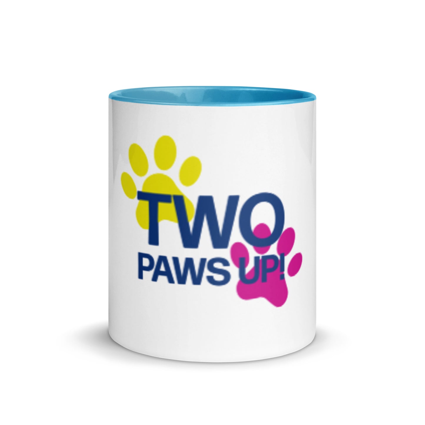 Two Paws Up Mug with Color Inside