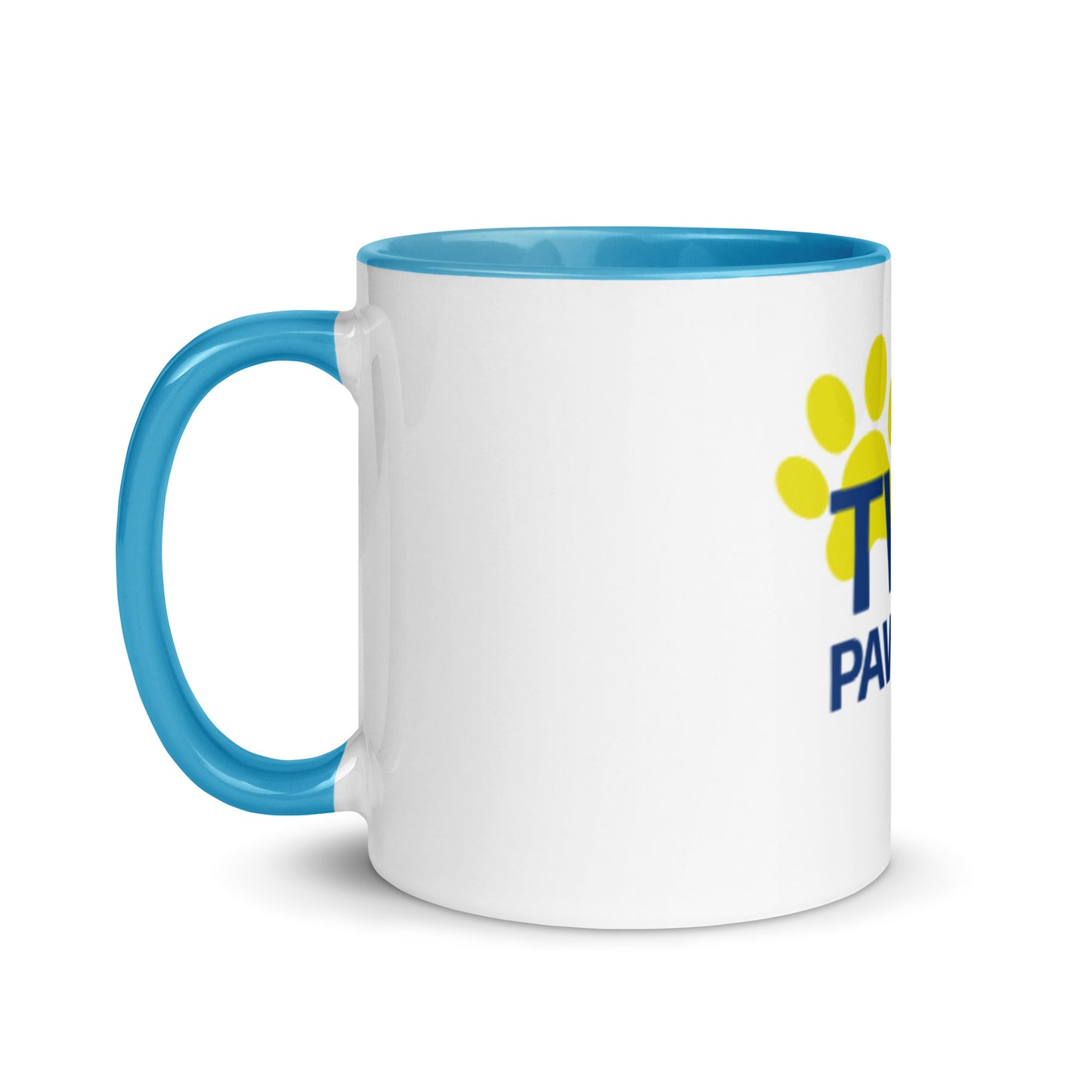 Two Paws Up Mug with Color Inside