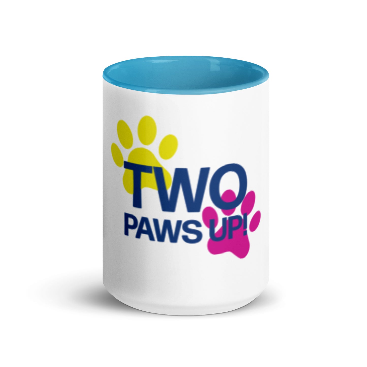 Two Paws Up Mug with Color Inside