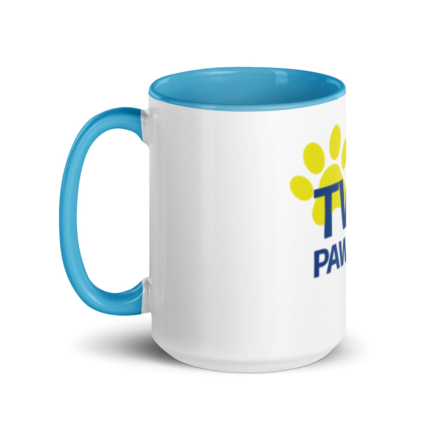 Two Paws Up Mug with Color Inside