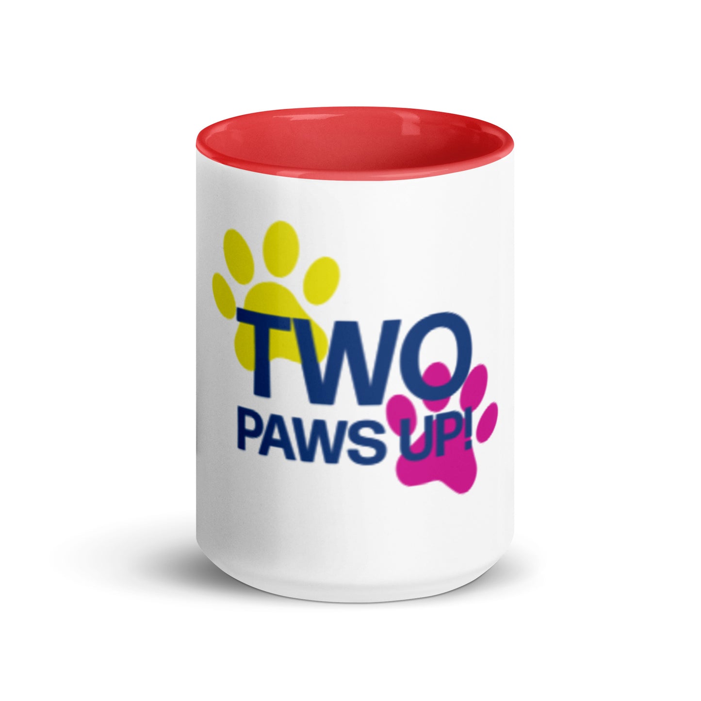 Two Paws Up Mug with Color Inside