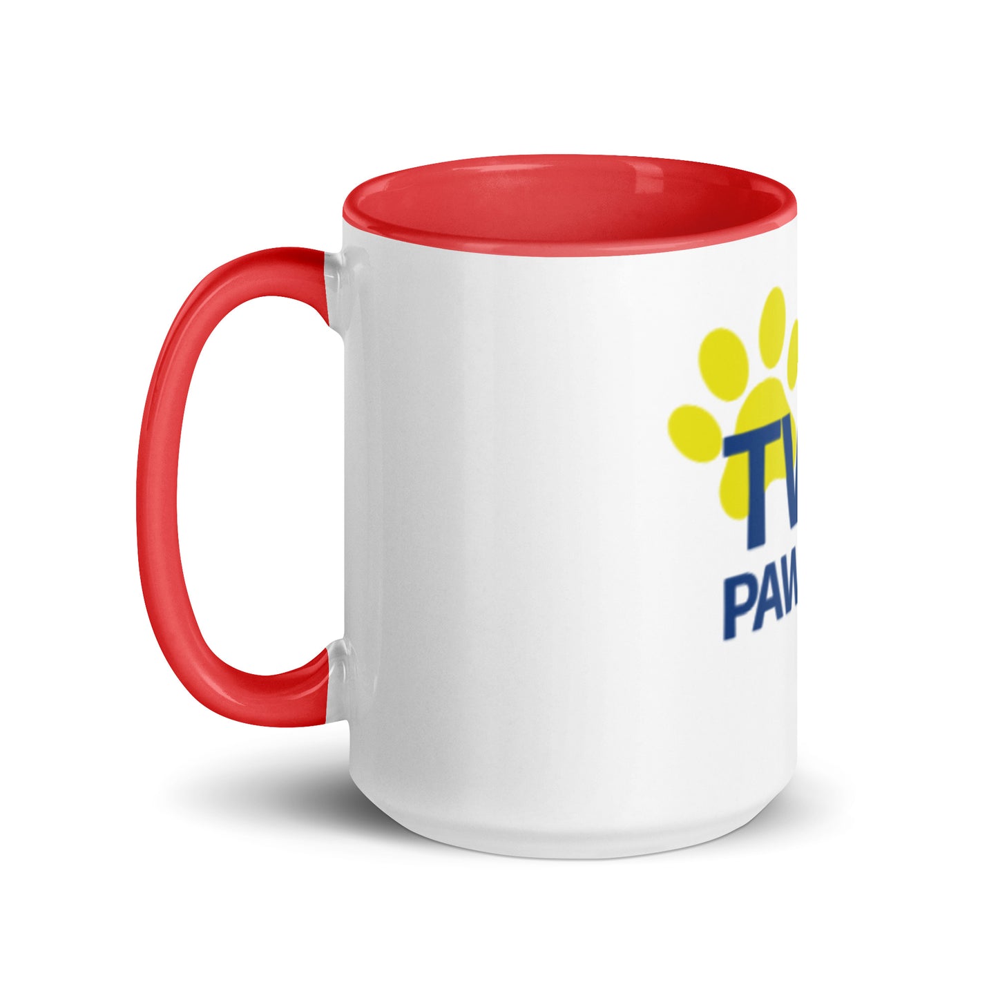 Two Paws Up Mug with Color Inside